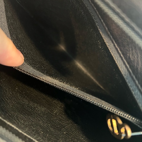 Dior Black Leather Shoulder Bag with Gold Accents Rare Gorgeous Vintage bag - Picture 11 of 16